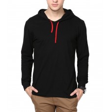 INKOVY Men's Hooded Full Sleeve Cotton T-Shirt