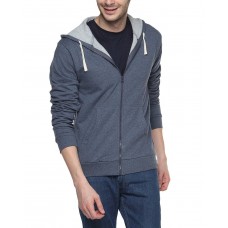 Campus Sutra Denim Mens cotton Zipper Hoodie