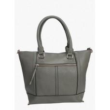 Barevogue Grey Synthetic Leather Handbag