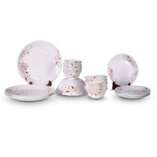  Lazzaro Regal Off White, Red & Gold Dinner Set