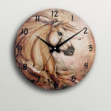 Random Horse Circle Shape Wall Clock